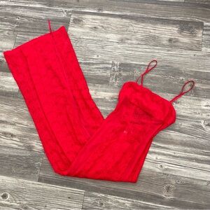 Urban Outfitters Vibrant Red Lace Dress